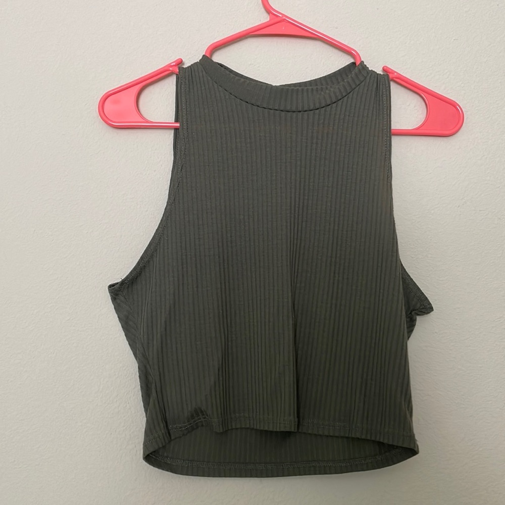 Charlotte Russe Army Green Top
